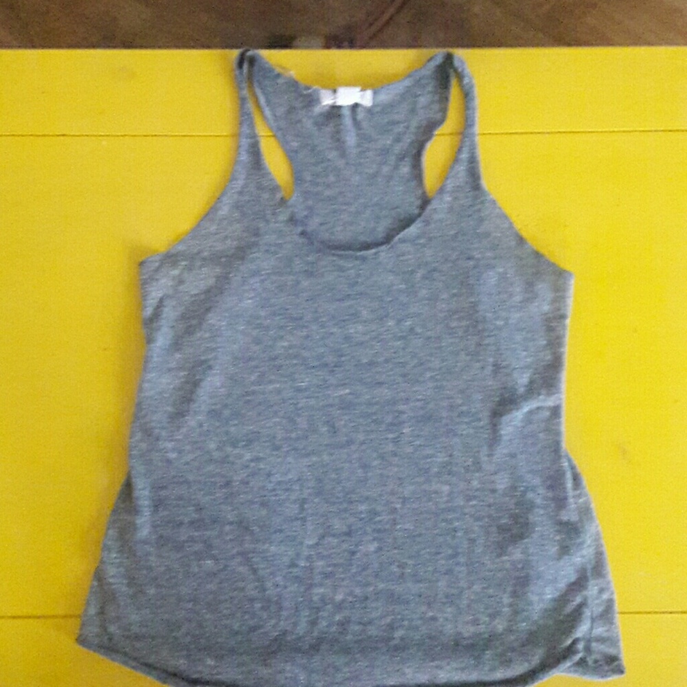 FOREVER 21 medium grey racer back tank